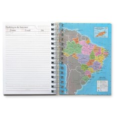 Agenda Diária 2025 Wire-o Capa em Pet Personalizada