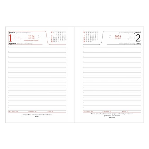 Agenda diária 2025 Personalizada