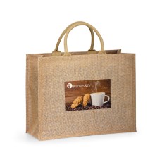 Sacola de Juta Com Alça Acolchoada Personalizada