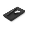 Conjunto esferográfica e pen drive com logotipo