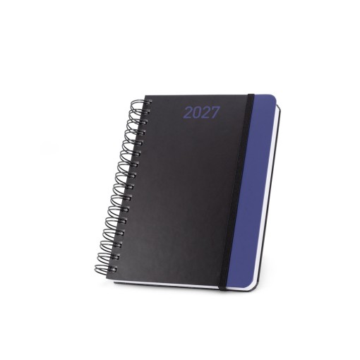Agenda A5 em papel 100% reciclado e acabamento mate com logotipo