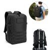 Mochila estilo militar em poliéster reciclado 600D, de alta densidade, com bolso para notebook 17'3