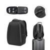 Mochila antirroubo, em poliéster reciclado 600D twill, resistente à água, e bolso para notebook 17'3