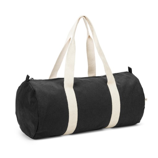 Bolsa esportiva em algodão reciclado e poliéster reciclado (380 g/m² ) promocional
