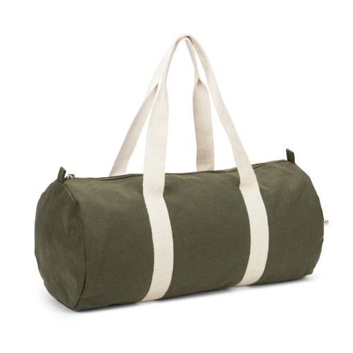 Bolsa esportiva em algodão reciclado e poliéster reciclado (380 g/m² ) promocional