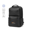 Mochila em twill reciclado resistente à água com dois bolsos frontais de grande dimensão (17'3