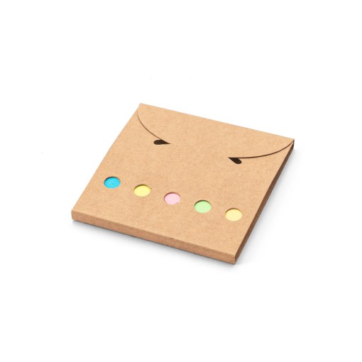 Conjunto para escritório, em papel 100% reciclado, com 6 blocos adesivados personalizado