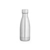 Garrafa térmica em aço inox 90% reciclado com parede dupla, isolada a vácuo e acabamento em mate 400 mL corporativo