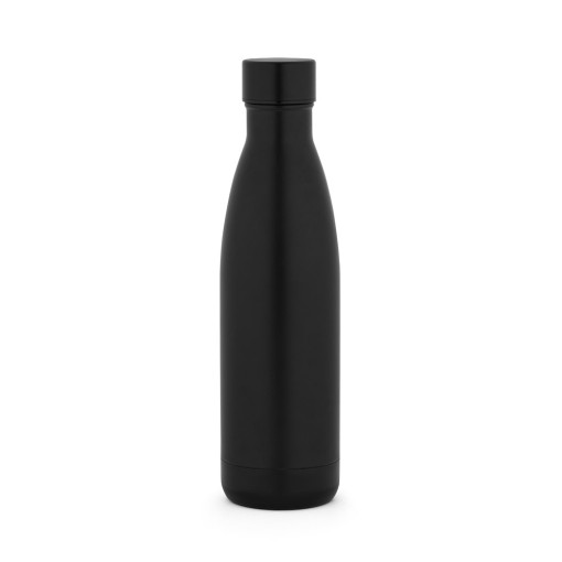 Garrafa em aço inox 90% reciclado de parede dupla térmica, isolada a vácuo e acabamento mate 810 mL com logotipo