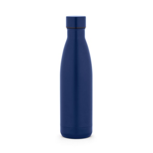Garrafa em aço inox 90% reciclado de parede dupla térmica, isolada a vácuo e acabamento mate 810 mL com logotipo