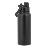 Garrafa em aço inox 90% reciclado, com parede dupla isolada a vácuo (830 mL) brinde