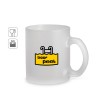 Caneca em vidro com efeito fosco (530 mL) corporativo