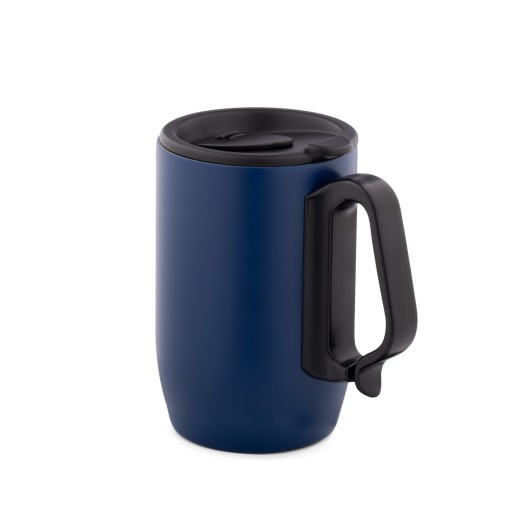 Caneca de viagem térmica em aço inox (400 mL) corporativo