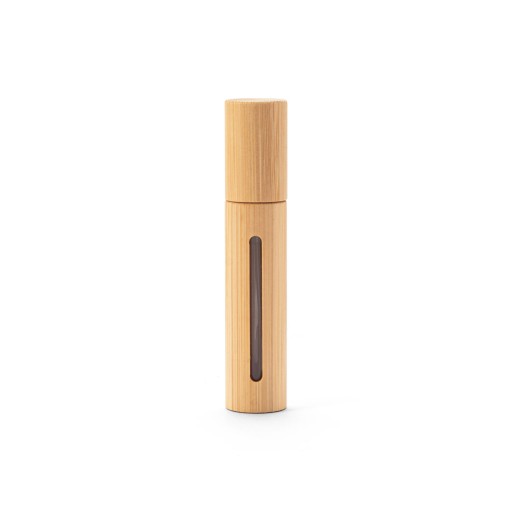 Borrifador de perfume recarregável, com invólucro em bambu natural promocional