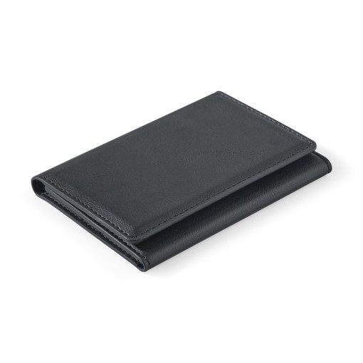 Carteira magnética em PU de grande capacidade com bloqueio RFID com logotipo