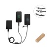 Cabo USB super-rápido 6 em 1 em alumínio 20% reciclado e PET 4% reciclado, permitindo a tranferência de dados personalizado