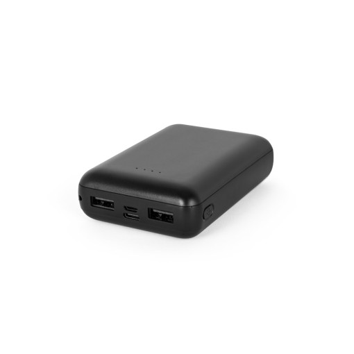 Bateria portáti em ABS 100% reciclado e capacidade de 10'000 mAh corporativo