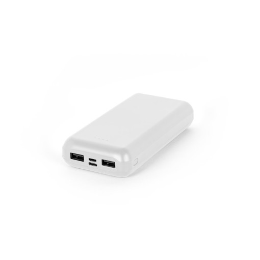 Bateria portátil em ABS 100% reciclado e capacidade de 20'000 mAh brinde