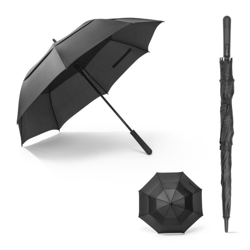 Guarda-chuva de 27'5'' em poliéster 100% reciclado pongee 190T com abertura automática promocional