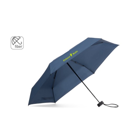 Mini guarda-chuva compacto de 19” em pongee 190T com logotipo